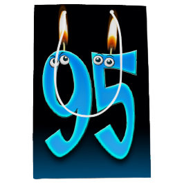 95誕生日キャンドルミディアム抱き枕 ミディアムペーパーバッグ