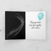 95誕生日スパークラーズオンブラック カード (内部)