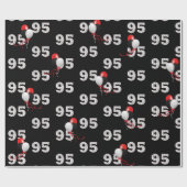 95誕生日バルーンブーケラッピング紙 ラッピングペーパー (フラット)