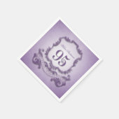 95誕生日ヴィンテージフレーム紙ナプキンス スタンダードカクテルナプキン (角)