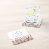 95誕生日威厳がある誕生フラワーカスタム ペーパーコースター (インサイチュ)