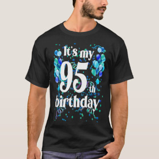 95誕生日95歳ハッピーバースデー Tシャツ