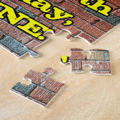 95誕生日:おもしろいグラフィティインスパイアレインボー95 ジグソーパズル (側面)