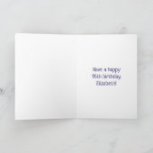 95誕生日:カラフル音楽シンボル+虹95 カード (内部)