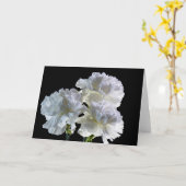 9515 – ホワイトカーネーション カード (黄色い花)