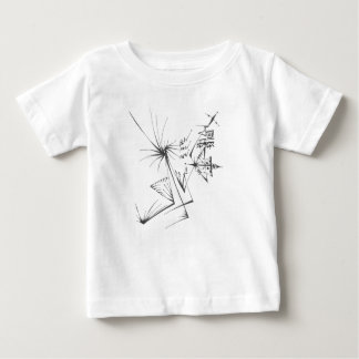 95 Black White Abstract Tribal Tattoo Art ベビーTシャツ