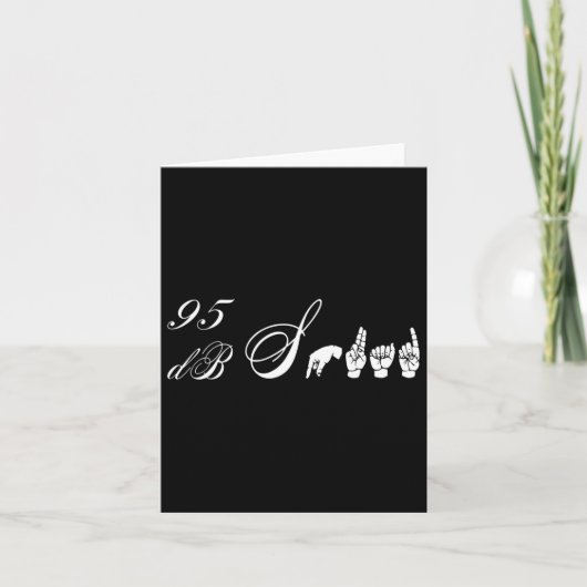 95 Db スクワッド ハンド サイン 言語 聴覚障害 Awareness カード (正面)