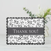 95 "Thank you!" Black/White Number Pattern サンキューカード (スタンド正面)