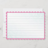 95 "Thank you!" Pink/White Number Pattern サンキューカード (裏面)