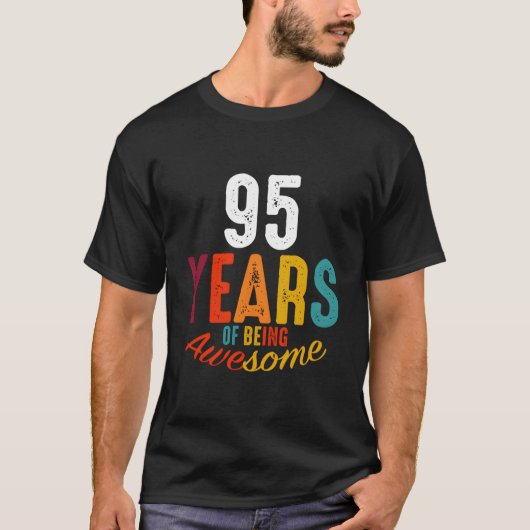 95 Years Of Being Awesome Py Tシャツ (正面)