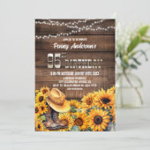 95thバースデーパーティーウッドス素朴ンフラワー 招待状 (スタンド正面)