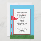 95thバースデーパーティーゴルフテーマ 招待状 (裏面)