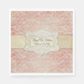 95thバースデーパーティーヴィンテージフランスのレースリージェンシー スタンダードランチョンナプキン (正面)