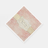 95thバースデーパーティーヴィンテージフランスのレースリージェンシー スタンダードランチョンナプキン (角)