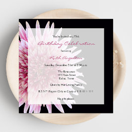 95thバースデーパーティー招待ガーベラデイジー 招待状