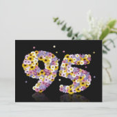 95thバースデーパーティー、花の文字 招待状 (スタンド正面)