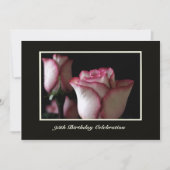 95th誕生日パーティーの招待バラ 招待状 (正面)