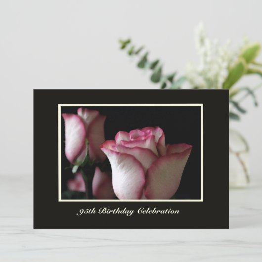 95th誕生日パーティーの招待バラ 招待状 (スタンド正面)