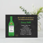 95th誕生日パーティー招待Chalkboard 招待状 (スタンド正面)