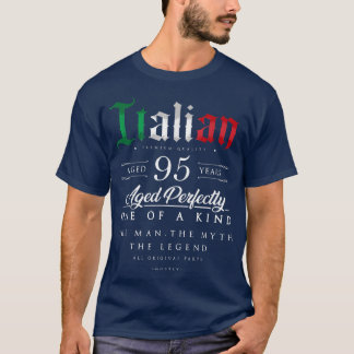 95th Birthday Gift Italian Age 95 years old born i Tシャツ