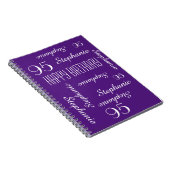 95th Birthday Party Guest Book,繰り返し名 ノートブック (右側)