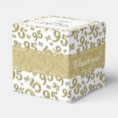 95th Thank You誕生日金ゴールド/ホワイトナンバーパターン フェイバーボックス (裏面サイド)
