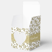 95th Thank You誕生日金ゴールド/ホワイトナンバーパターン フェイバーボックス (オープン)