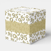 95th Thank You誕生日金ゴールド/ホワイトナンバーパターン フェイバーボックス (裏面サイド)