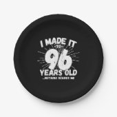 96おもしろい誕生日引用文皮肉96歳 ペーパープレート (正面)