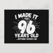 96おもしろい誕生日引用文皮肉96歳 ポストカード (正面)