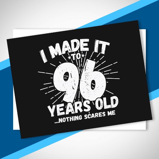 96おもしろい誕生日引用文皮肉96歳 ポストカード