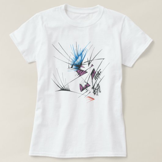 96カラフルな抽象的な部族のタトゥーアート Tシャツ (デザイン正面)