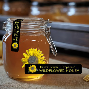 96タンパー明らかなシールワイルドフラワーハニーサンフラワー ラベル