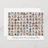 96フォトコラージュ自分の挨拶を追加 シーズンカード (正面/裏面)