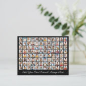 96フォトコラージュ自分の挨拶を追加 シーズンポストカード (スタンド正面)