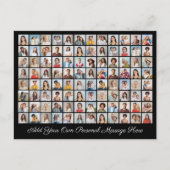 96フォトコラージュ自分の挨拶を追加 シーズンポストカード (正面)