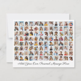 96枚の写真コラージュ 自分のメッセージを追加 シーズンカード