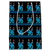96歳の誕生日と目の玉ろうそく ミディアムペーパーバッグ (正面)