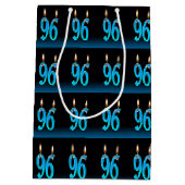 96歳の誕生日と目の玉ろうそく ミディアムペーパーバッグ (裏面)