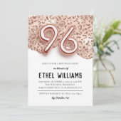 96歳の誕生日パーティーの招待 招待状 (スタンド正面)