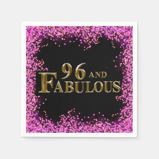 96歳の誕生日 スタンダードカクテルナプキン (正面)