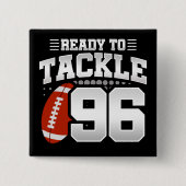 96歳タックルサッカーパーティー96誕生日 缶バッジ (正面)