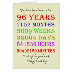 96番目の誕生日のマイルストーン
