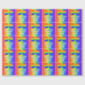 96番目の誕生日カラフル:, おもしろいレインボーパターン# 96 ラッピングペーパー (フラット)