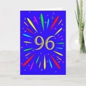 96番目の誕生日爆発カード カード (正面)