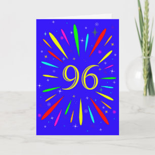 96番目の誕生日爆発カード カード