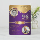 96番,誕生日マン96番,アエレガントートデコ,パープル 招待状 (スタンド正面)