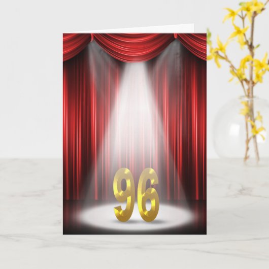 96誕生日で注目 カード (黄色い花)