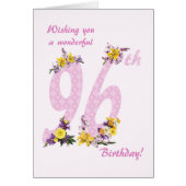 96誕生日の花飾数 (正面)
