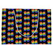96誕生日:おもしろいレインボーイベント第96パターン ラージペーパーバッグ (裏面)